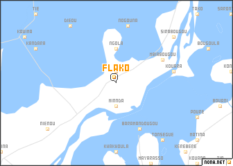 map of Flako