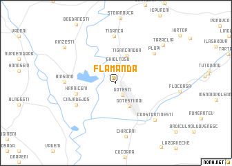 map of (( Flămânda ))