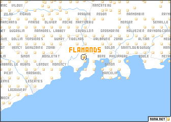 map of Flamands