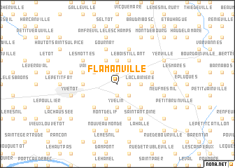 map of Flamanville