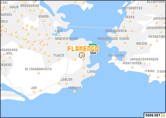 map of Flamengo