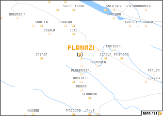 map of Flămînzi