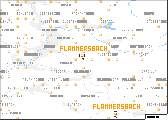 map of Flammersbach