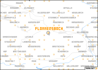 map of Flammersbach