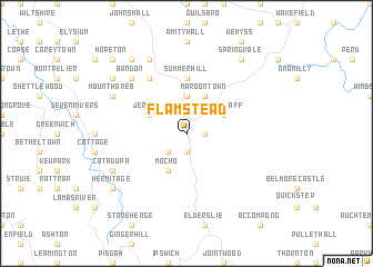 map of Flamstead