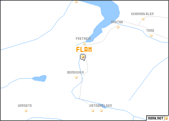 map of Flåm