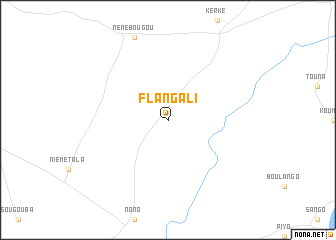 map of Flangali