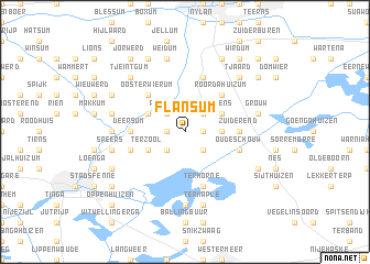 map of Flansum