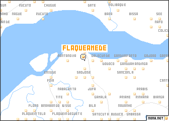 map of Flaque Amedé