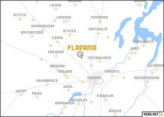 map of Flarânia