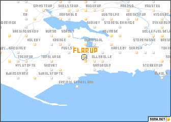 map of Flårup