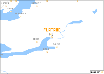 map of Flatabø