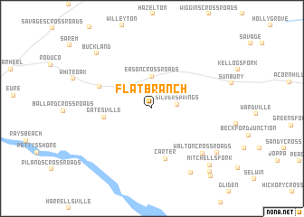 map of Flat Branch