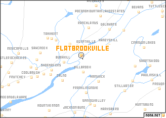 map of Flatbrookville