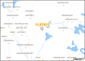 map of Flatbyn