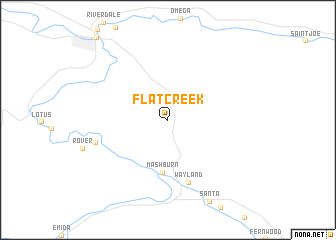 map of Flat Creek