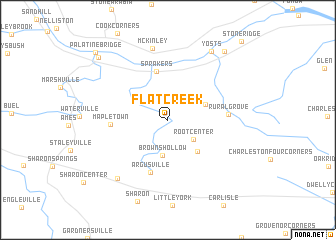 map of Flat Creek