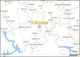 map of Flat Creek