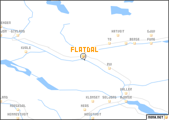 map of Flatdal