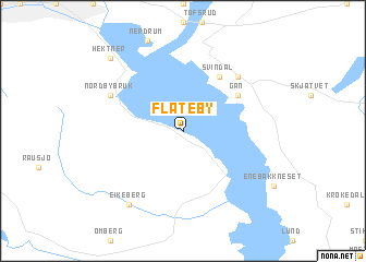 map of Flateby