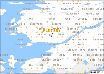 map of Flateby