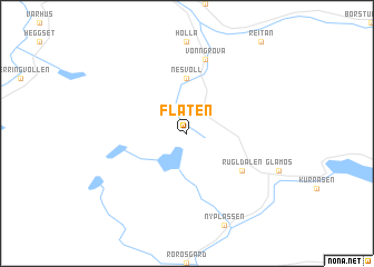 map of Flaten