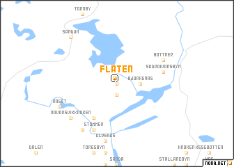 map of Flaten