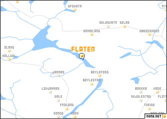 map of Flaten