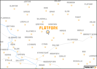 map of Flat Fork