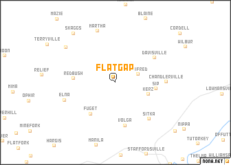 map of Flatgap