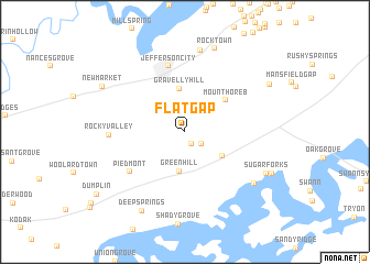 map of Flat Gap
