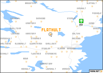 map of Flathult