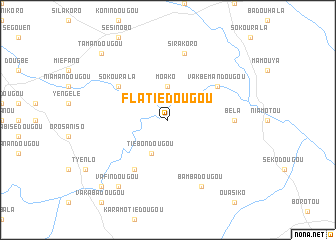 map of Flatiédougou