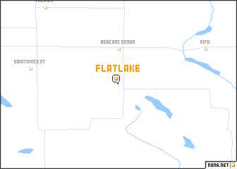 map of Flat Lake