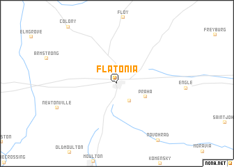map of Flatonia