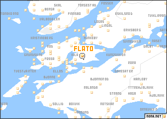 map of Flatö