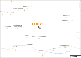 map of Flat Ridge