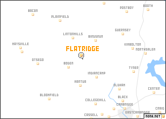 map of Flat Ridge