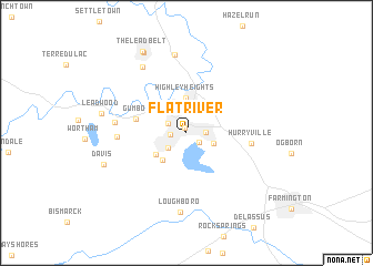 map of Flat River