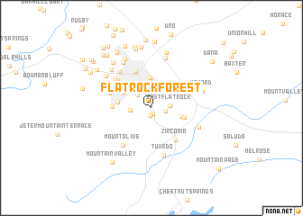 map of Flat Rock Forest