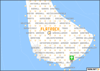 map of Flat Rock