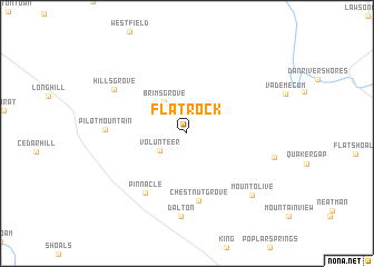 map of Flat Rock