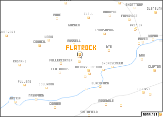 map of Flatrock