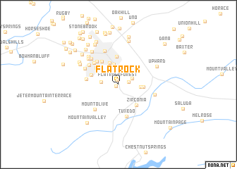 map of Flat Rock