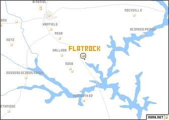 map of Flat Rock