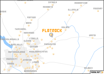 map of Flat Rock