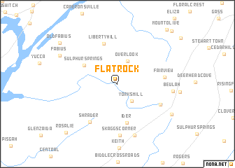 map of Flat Rock