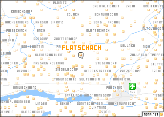 map of Flatschach