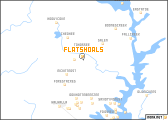 map of Flat Shoals