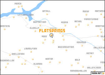 map of Flat Springs